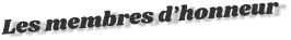 Les membres d’honneur